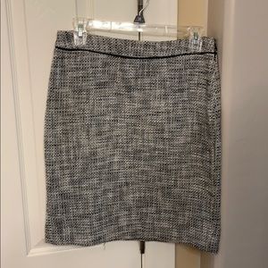 Black and White Pencil Skirt